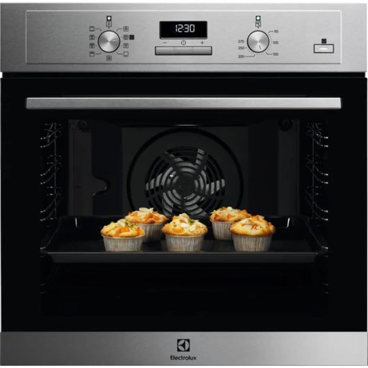 Electrolux SteamBake EOD3H70X Beépíthető multifunkciós sütő SteamBake gőzfunkcióval, teleszkópos sütősinnel, nagyméretű 72 literes sütőtérrel