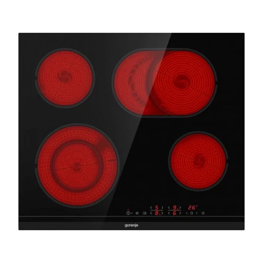 Gorenje ECT643BCSC üvegkerámia főzőlap 3 év garancia lecsiszolt perem 4 főzőzóna