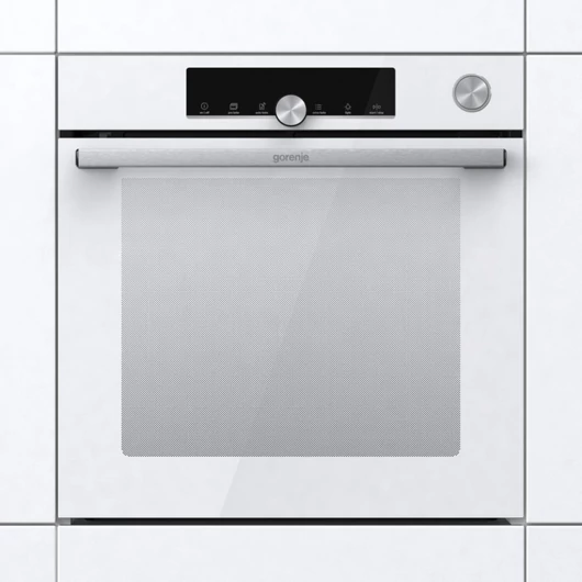 Gorenje BPSA6747A08WG fehér beépíthető multifunkciónális sütő 3 év garanciával pirolitikus tiszítással