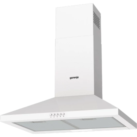 Gorenje WHC629E4W 60 cm széles fehér színű fali kürtős elszívó LED csíkvilágítással 3 év gyártói garanciával,