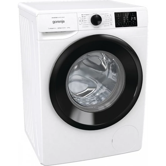 Gorenje WNEI74BS elöltöltős mosógép 3 év garanciával 7kg ruhatöltet 1400 fordulatos centrifuga Inverter motor gőzfunkció