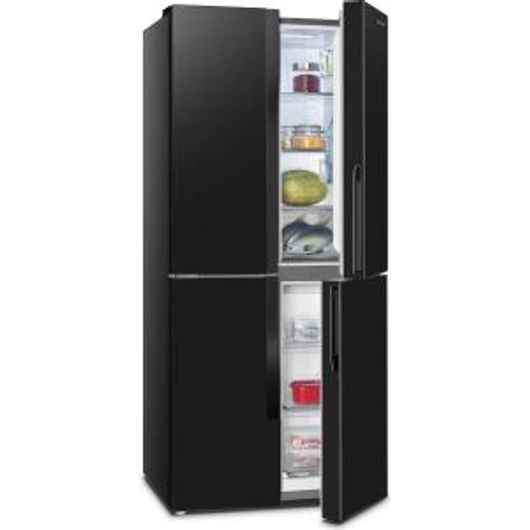 Gorenje NRM818EMB négyajtós hűtőszekrény total NoFrost hűtési rendszerrel, inverter motorral, 427 literes űrtartalommal