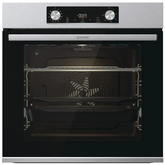 Gorenje BPS6737E14X multifunkciós beépíthető sütő 3 év garanciával pirolitikus tisztítással, lassú ajtózáródással, teleszkópos sütősinnel