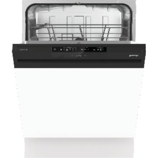 Gorenje GI641D60 beépíthető mosogatógép fekete kezelőpanellel AquaStop vízvédelmi rendszerrel, TotalDry maradékhő szárítással.