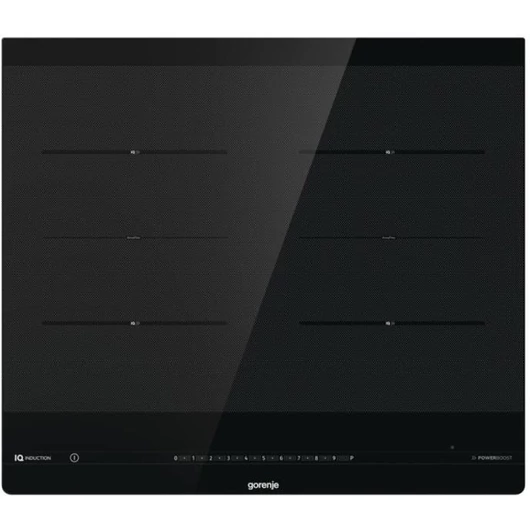 Gorenje IS646BG indukciós főzőlap 3 év garanciűával, csúszkás vezérléssel, lekerekített széllel fekete színben