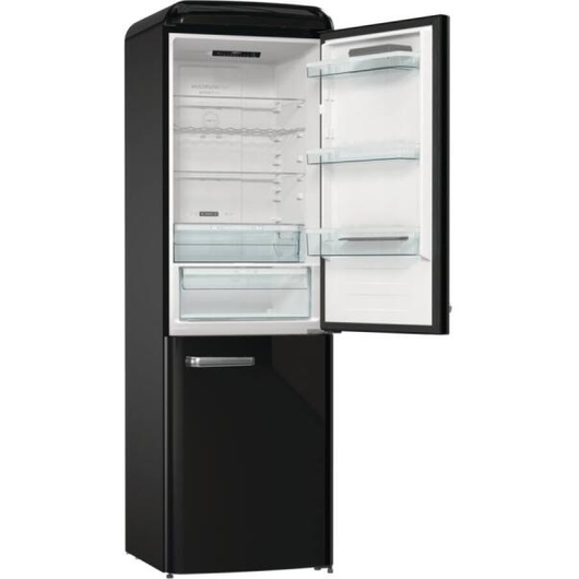 Gorenje ONRK619EBK 300 literes alulfagyasztós kombinált hűtőszekrény- Old Timer design, Total NoFrost hűtési rendszerrel