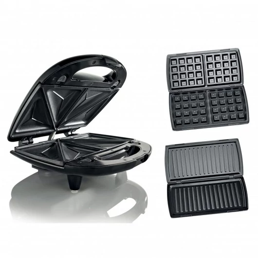 Gorenje SM703GCG 700 W-os 3in1 készülék szendvicssütésre, grillezésre, gofrisütésre