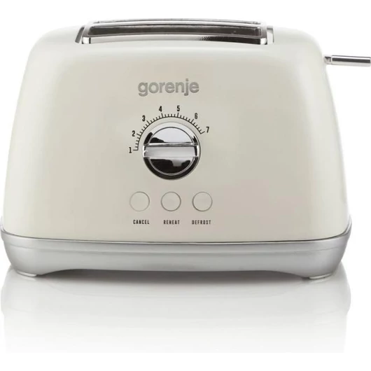 Gorenje T900RL 1000 W-os bézs színű kenyérpirító Retro Collection sorozatból 2 év gyártói garanciával