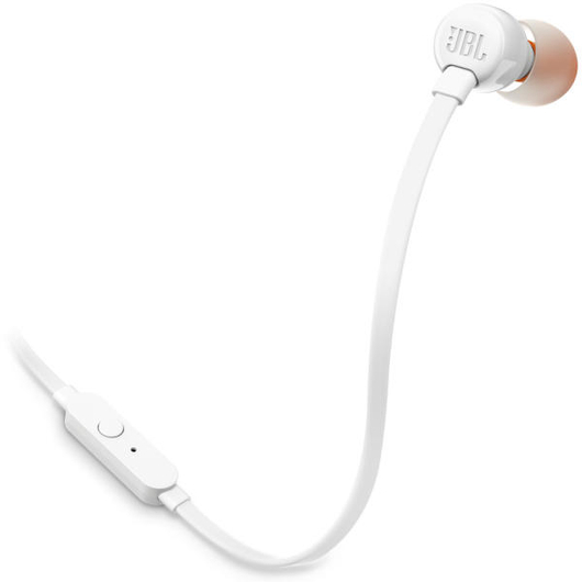 JBL T110 vezetékes fülhallgató fehér színben