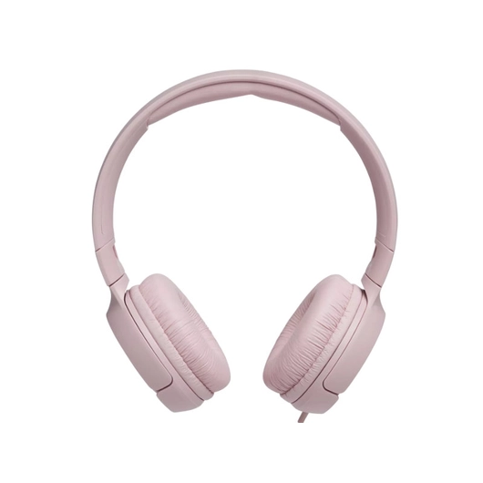 JBL Tune 500 vezetékes fejhallgató rózsaszín kényelmes párnákkal PureBass hangzással