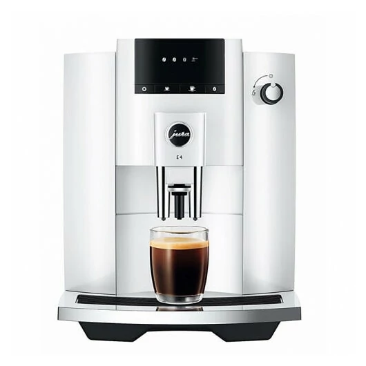 JURA E4 PIANOWHITE automata kávéfőző fehér színben 15 bar nyomással