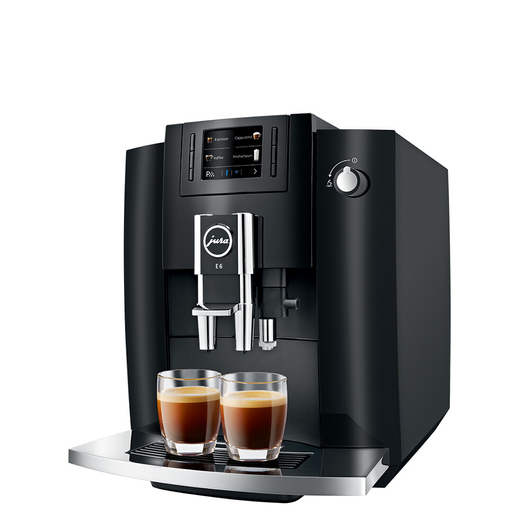 Jura E6 PianoBlack 15 bar-os automata kávéfőző fekete kávéfőző 3 év garanciával