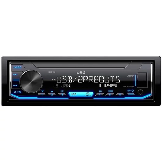 JVC KD-X176 változtatható megvilágítású mechanika nélküli autórádió