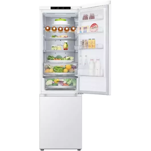 LG GBV7280CSW alulfagyasztós hűtőszekrény 384 literes űrtartalom, NoFrost hűtési rendszer, 3 fagyasztórekesz