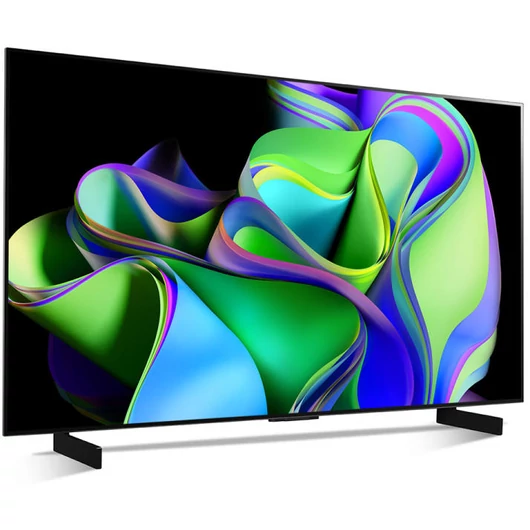 LG 42&quot; OLED42C31LA 4K UHD OLED evo okostelevízió 106 cm képátmérő 4K felbontással.