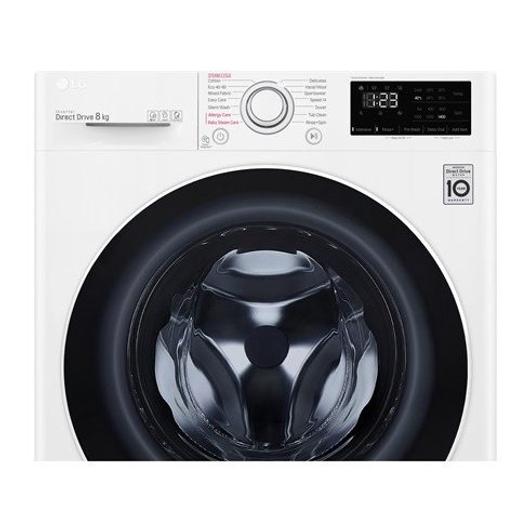 LG F4WV328S0U  8 kg ruhatöltetű elöltöltős gőzmosógép 1400 fordulatos centrifugával inverteres motorral