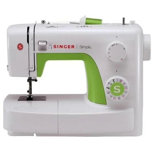 Singer 3229 SIMPLE varrógép 29 öltésminta, Kiemelten gyors varrási sebesség, akár 750 öltés percenként, Könnyű mintakiválasztás, Állítható öltéshosszúság és öltésszélesség, 4 lépésés automata gomblyukvarrás, Könnyített befűzés, Extra magas talpemelés, Lep