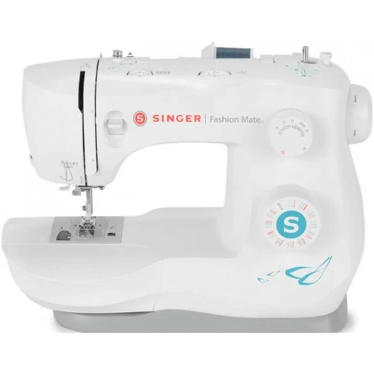 Singer 3342 FASHIONMATE varrógép 32 öltésminta, Állítható öltéshosszúság és öltésszélesség, 1 lépésés automata gomblyukvarrás, Automatikus tűbefűzés, Egyszerűsített orsóbehelyezés, Lepattintható varrótalpak, Visszavarró funkció, Szabadkar, Tartozékcsomag,