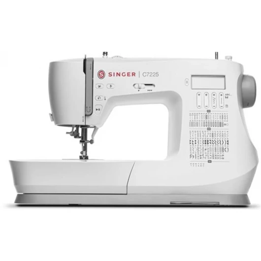 Singer C7225 varrógép 200 féle öltési mintával, elektronikus vezérléssel, asztal toldalékkal, LCD kijelzővel