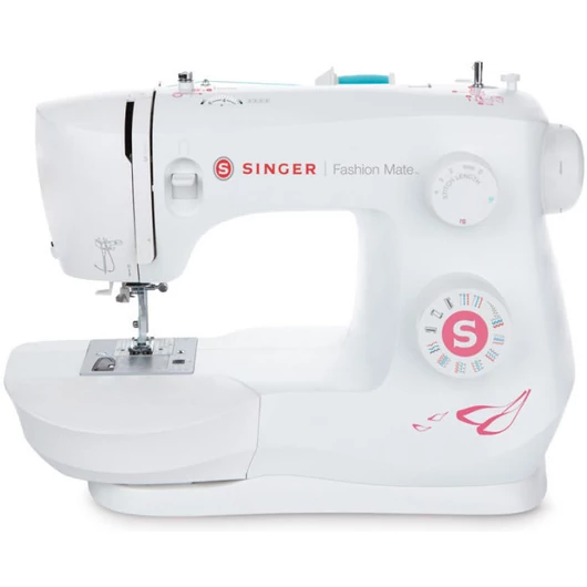 Singer 3333 FASHIONMATE varrógép 23 öltésminta, Állítható öltéshosszúság, 4 lépésés automata gomblyukvarrás, Automatikus tűbefűzés, Egyszerűsített orsóbehelyezés, Lepattintható varrótalpak, Visszavarró funkció, Szabadkar, Tartozékcsomag, Extra magas talpe