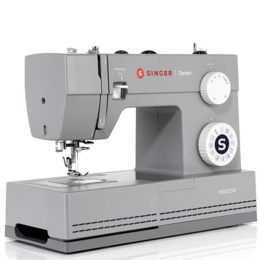 Singer HD6335M varrógép erős motorral, 32 öltés, nagy varrósebesség, állítható öltéshossz és -szélesség – az öltések könnyen személyre szabhatók