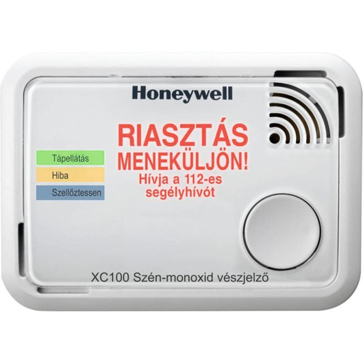 Honeywell XC100-HU-A szénmonoxid riasztó 10 év élettartam és jótállás