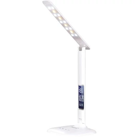 Home by Somogyi LA5 asztali LED lámpa, 5 W-os asztali LED lámpa ébresztőórával, 400 lm fényerővel, 2700/5000 K színhőmérséklettel