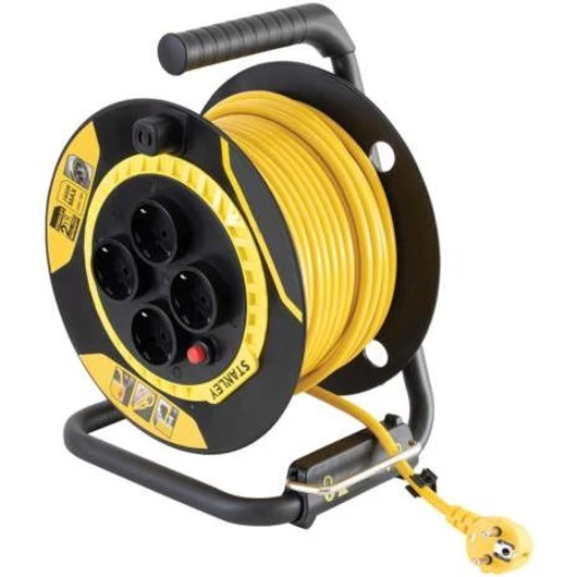 Stanley SXECCL26BSE beltéri kábeldob 25 m H05VV-F 3G 1,5 mm² 3000W