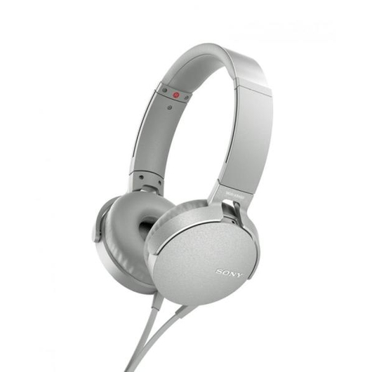 Sony MDR-XB550APW fehér fejhallgató ExtraBass funkcióval, headsetként is használható