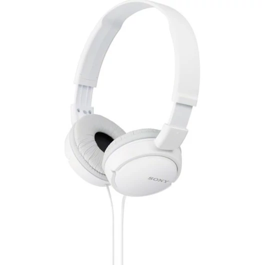 Sony MDR-ZX110 fehér színű fejhallgató, összecsukható, utazáshoz praktikus