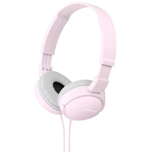 Sony MDR-ZX110 rózsaszínű fejhallgató, összecsukható, utazáshoz praktikus