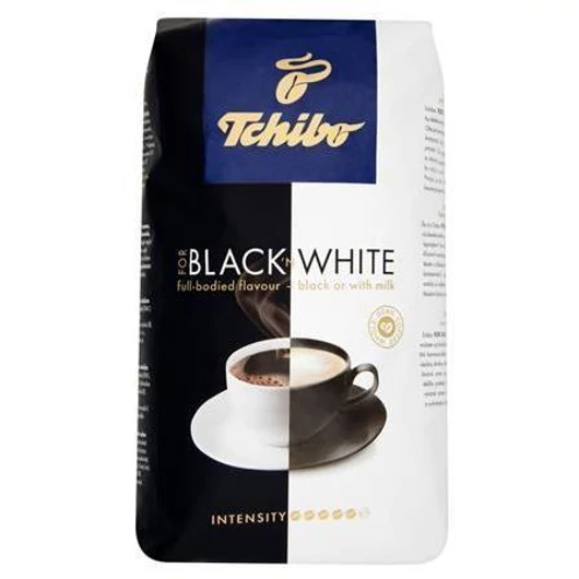 Tchibo Black & White 1 kg-os szemeskávé erős feketének vagy tejes italokhoz