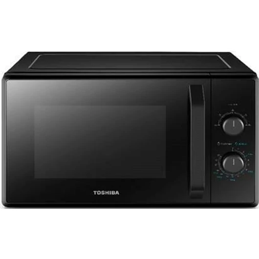 Toshiba MW2-MM23PF(BK)  750W-os mikrohullámú sütő fekete színben mechanikus vezérléssel