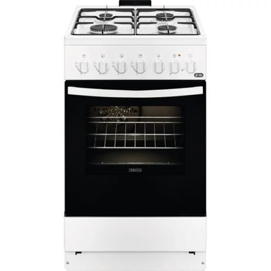 Zanussi ZCK552J1WA Szabadonálló kombinált gáztűzhely multifunkciós sütővel, hagyományos grill funkcióval