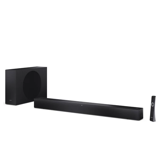SHARP HT-SBW310 2.1 Dolby Atmos® / DTS Virtual:X® hangprojektor mélynyomóval