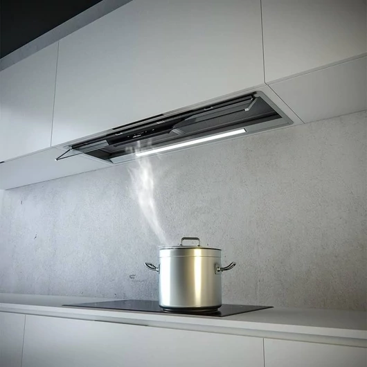 Sirius SLTC-919 TW WING felső szekrénybe építhető páraelszívó érintős vezérléssel, légszállítás  900/715 m3/h