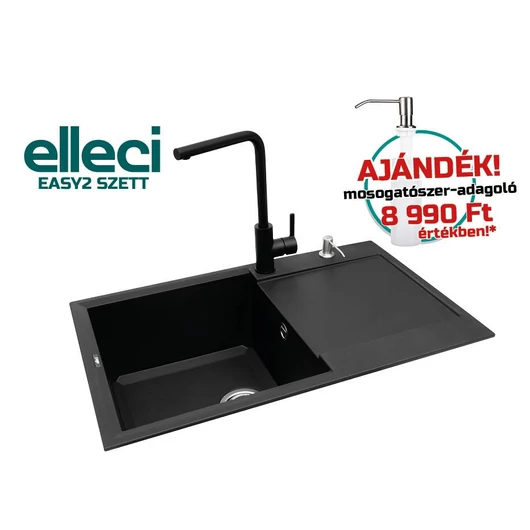 ELLECI - EASY 300 G40 mosogatótálca + Shell G40 csaptelep