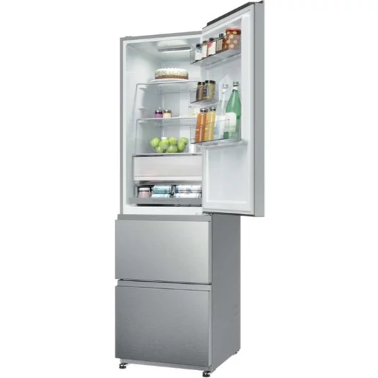 Haier HTR3518ENMX 300 literes alulfagyasztós 3 ajtós hűtőszekrény