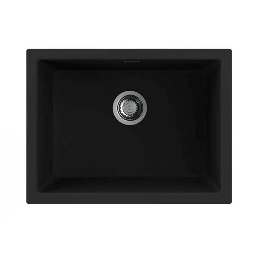 NODOR Mosogatótálca NorGranite 55.40 1B BK fekete színben, munkalapra és alá is szerelhető