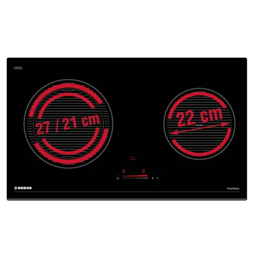 Nodor NorCook IV-N7502 BK beépíthető félindukciós főzőlap érintővezérléssel, BOOSTER funkcióval