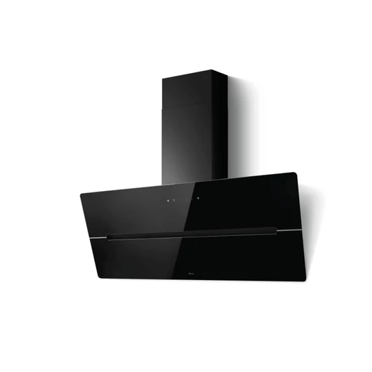 Elica WISE BL/A/90 falra szerelt, döntött páraelszívó 90 cm szélességben, fekete üveg színben