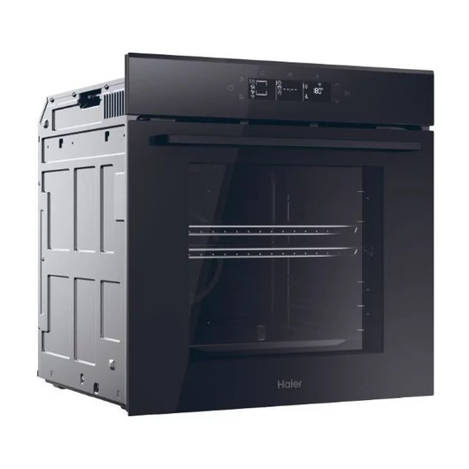 Haier H6 ID25G3HTB beépíthető sütő hőlégbefúvással, prémium kezelési felülettel, teleszkópos sütősinnel