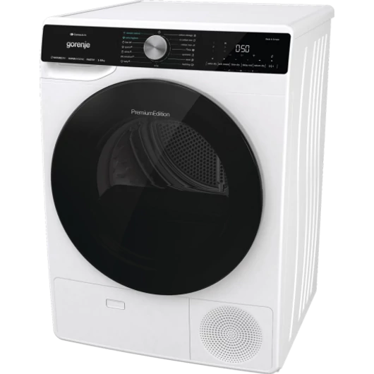 Gorenje DNS12 10 kg-os hőszivattyús szárítógép nagy LED érintőgombokkal, 15 program