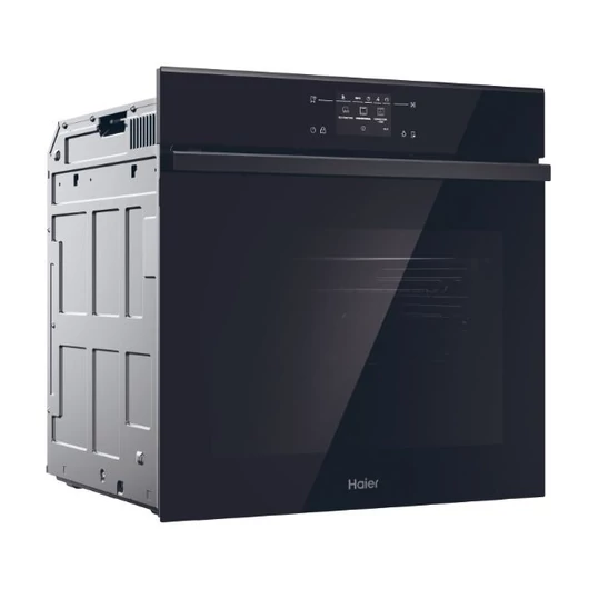 Haier H6 ID66C3YTB multifunkciós beépíthető sütő, sütősinnel, AirFry funkcióval, pirolitikus + hidrolitikus tiszítással, prémium tartozékkal