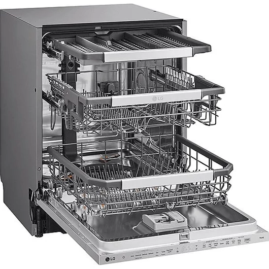 LG DB475TXS QuadWash™ 14 terítékes beépíthető gőzös mosogatógép