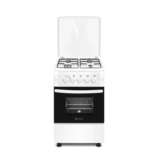 Novacook F5S40G2 W LPG PB palackos gáztűzhely, • alsó-felső külön kapcsolható gázrózsa a sütőben.