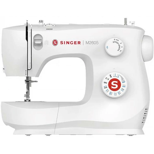 Singer M2605 háztartási varrógép, erős készülék sok funkcióval, tökéletes választás a mindennapi varrási munkákhoz