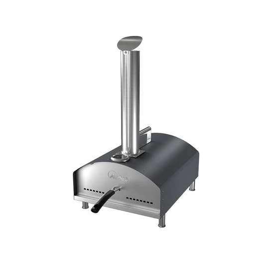ARDES PIZ02 kültéri pellet pizzasütő, elérhető maximális sütési hőmérséklet 500 °C