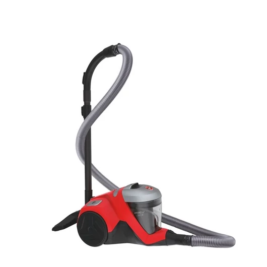 A Hoover HP310HM 011 egy piros-szürke porzsák nélküli porszívó, erőteljes szívóerővel, HEPA szűrővel és kompakt kialakítással tisztít minden felületet.