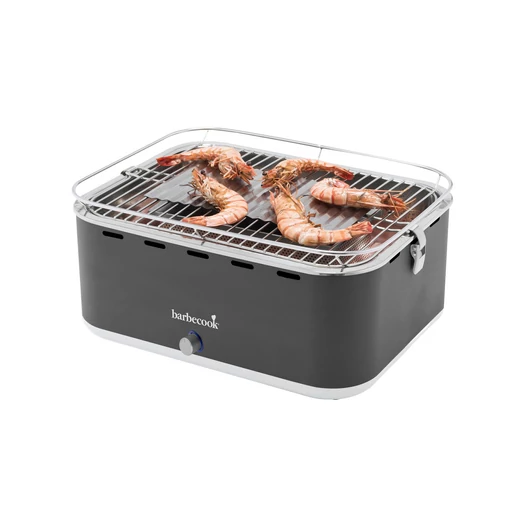 Barbecook BC-CHA-1015 Carlo asztali faszenes grill szürke színben 44 x 33 x 21 cm méretben
